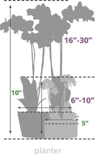 Size Guide Planter Orchid