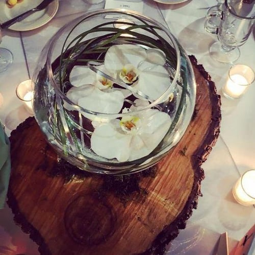 wedding floating orchid vase